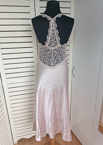 Versace 19.69 Versace Pembe Dantel Detaylı Gecelik Sabahlık Takım