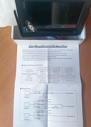 Cenmax Kameralı Ekranlı Park Sensörü - Görsel 11