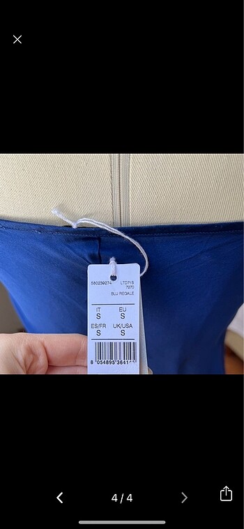 s Beden lacivert Renk Intimissimi, 0 ipek Atlet/Bluz
