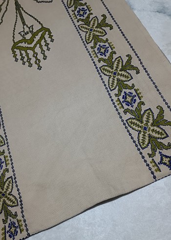 sütlü kahve kanaviçe seccade - Görsel 2