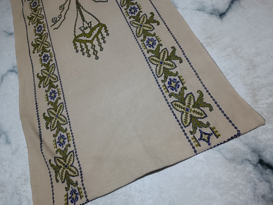 sütlü kahve kanaviçe seccade - Görsel 2