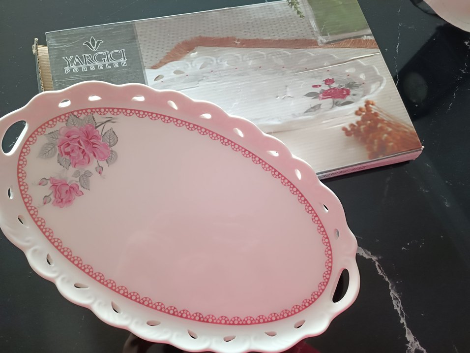 porselen tepsi /servis tabağı /kayikli - Görsel 2