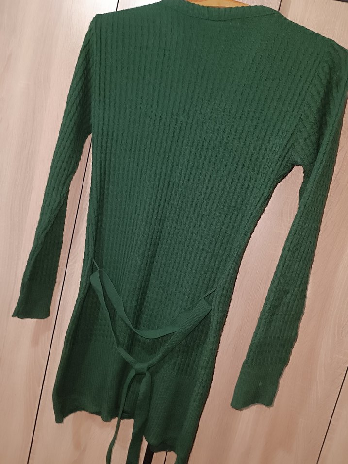 Kadın Yeşil  Hırka - Görsel 2