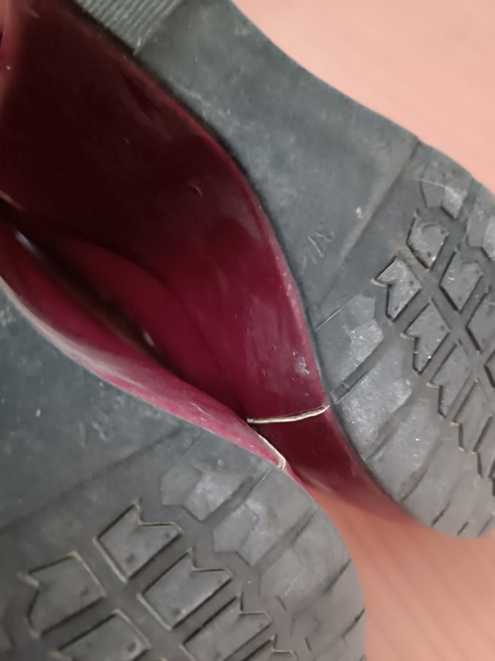 Bordo Dolgu Topuklu Klasik Kadın Ayakkabı - Görsel 5