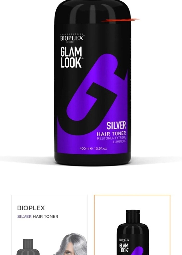 Bioplex silver toner 400 ml mor şampuan - Görsel 2