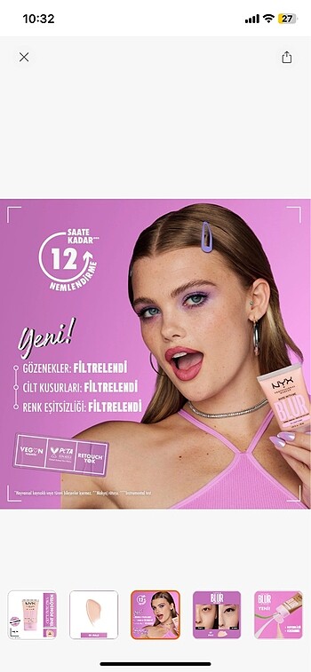  Beden nyx blur fondöten