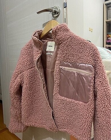 koton pembe ceket mont