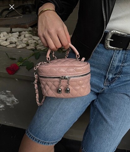 Mine bag pembe küçük çanta