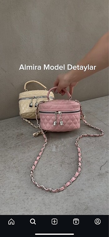 Pull and Bear Mine bag pembe küçük çanta