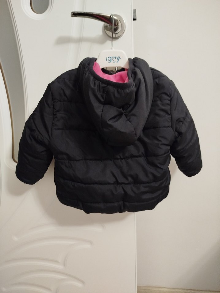 LCW Kız Çocuk Siyah Fermuarlı Mont - Görsel 3