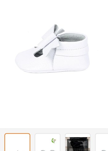 yoyo ilk Adım Kız Bebek Ayakkabısı Beyaz Fiyonk Detaylı - Görsel 2