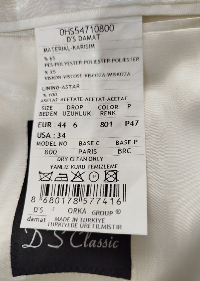 D'S damat çeket - Görsel 2