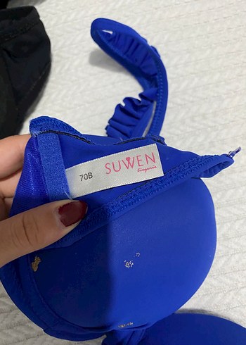 Suwen Parlak Mavi Mini Bikini Takımı