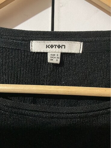 xs Beden Koton siyah üst