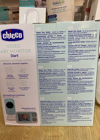 Chicco Video Bebek Monitörü Start Mavi - Görsel 2