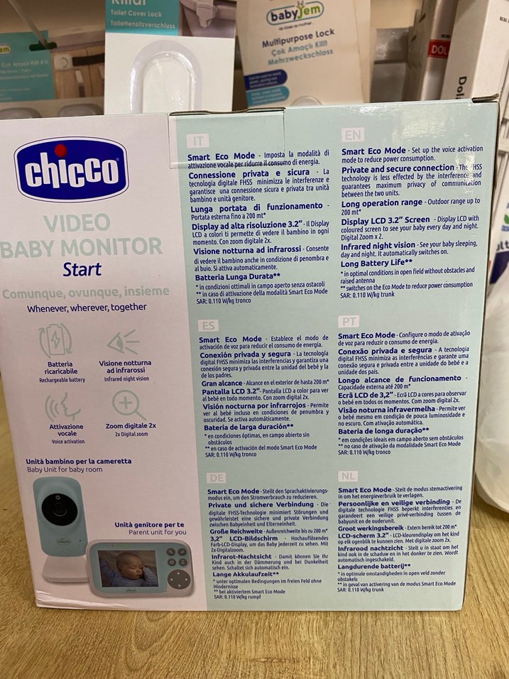 Chicco Video Bebek Monitörü Start Mavi - Görsel 2