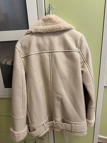 Stradivarius Stradivarius suni deri içi kürklü biker