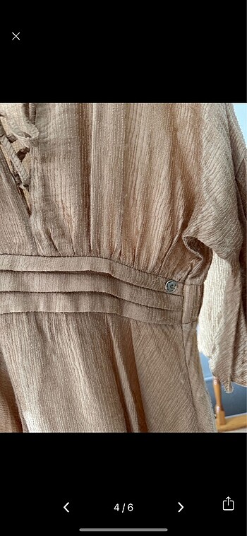 m Beden camel Renk Pierre cardin elbise