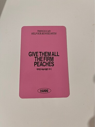  Hanni photocard