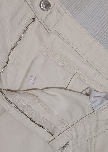 Beyaz Regular Fit Erkek Kot Pantolon - Görsel 3