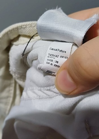 Beyaz Regular Fit Erkek Kot Pantolon - Görsel 4