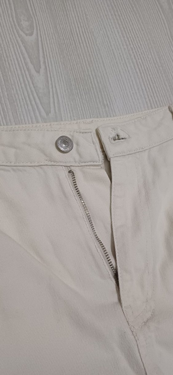 Beyaz Regular Fit Erkek Kot Pantolon - Görsel 2