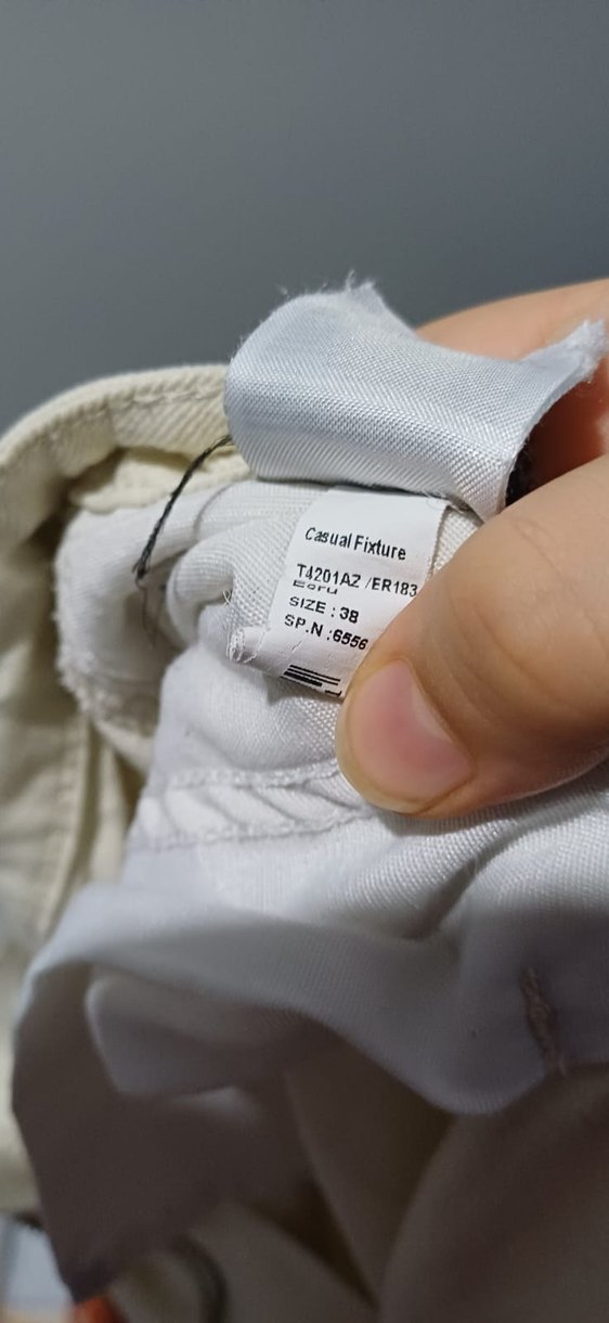 Beyaz Regular Fit Erkek Kot Pantolon - Görsel 4