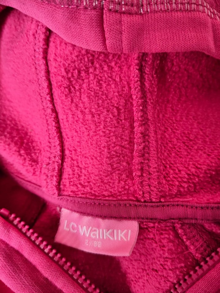 Kız Çocuk Kapüşonlu Fermuarlı Sweatshirt - Görsel 2