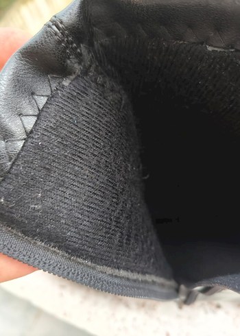 Siyah Deri Kadın Topuklu Bot - Görsel 4