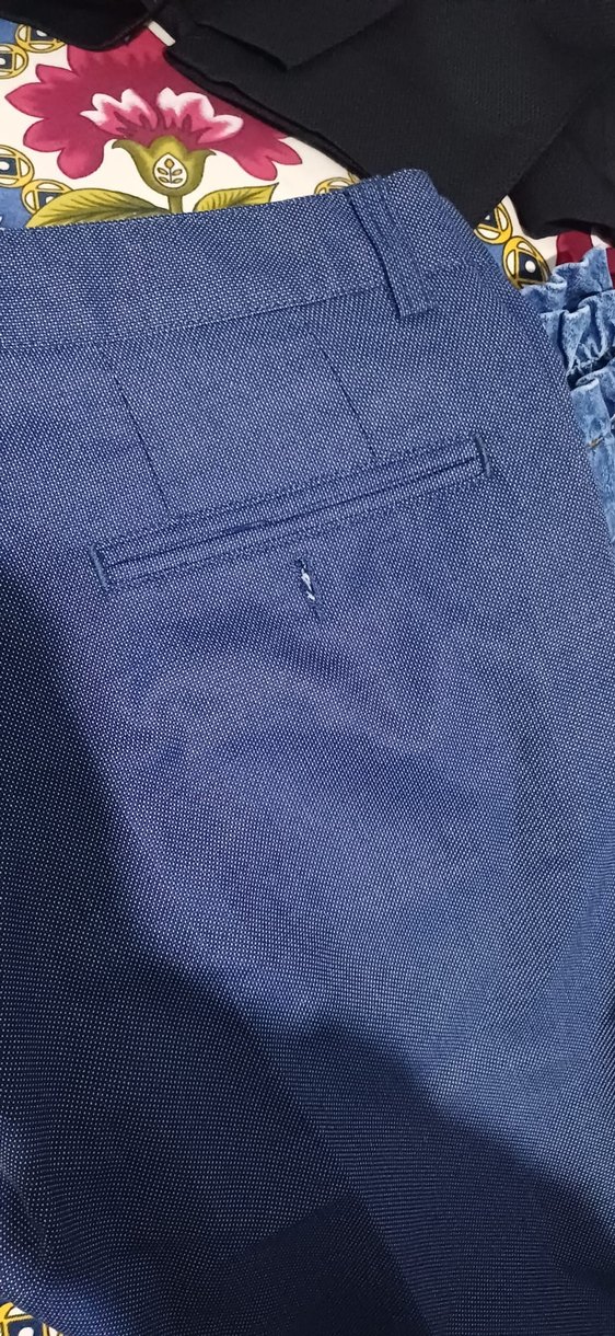 Düğmeli Lacivert Erkek Kumaş Pantolon - Görsel 4