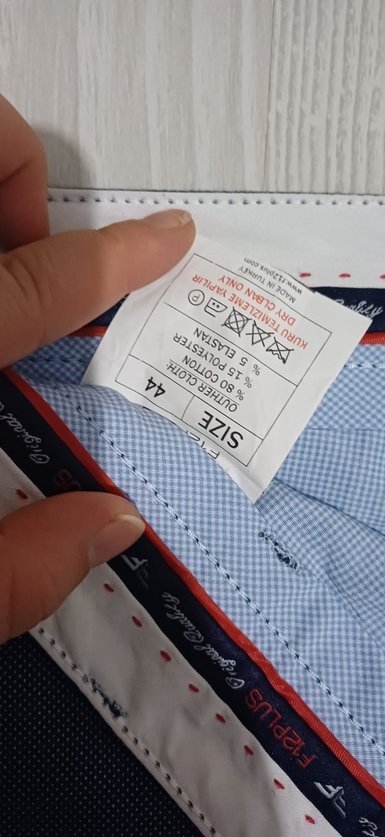 Düğmeli Lacivert Erkek Kumaş Pantolon - Görsel 5