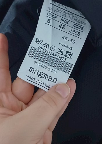 Düğmeli Siyah Erkek Takım - Görsel 8