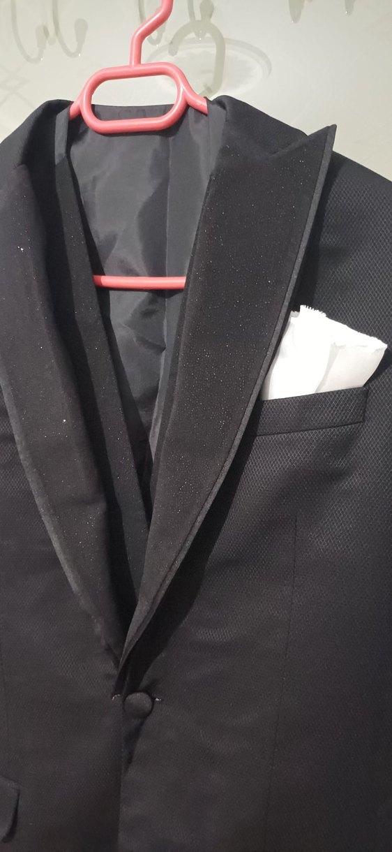 Düğmeli Siyah Erkek Takım - Görsel 2