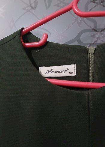 Koyu Yeşil Kadın Uzun Klasik Elbise - Görsel 5