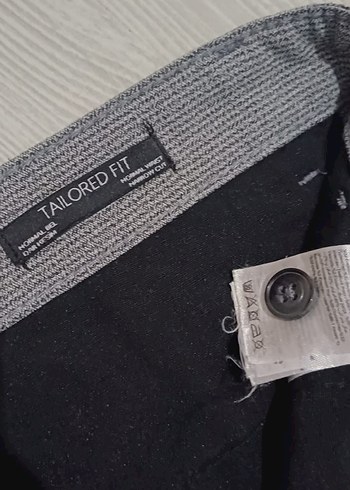 Gri Düğmeli Erkek Ofis Pantolonu - Görsel 3