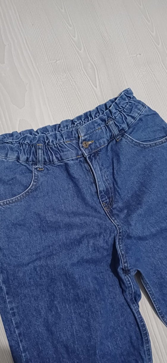 Kadın Mavi Regular Fit Denim Pantolon - Görsel 2