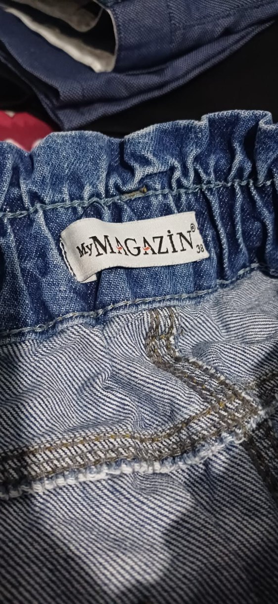 Kadın Mavi Regular Fit Denim Pantolon - Görsel 3