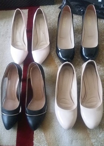 Beyaz Stiletto Topuklu Modern Klasik Kadın Ayakkabı