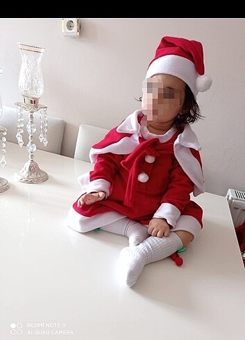 12-18 Ay Beden Kız Bebek yılbaşı kostümü