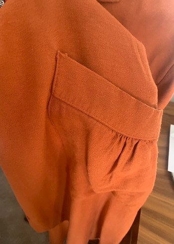 Somon renkli elbise - Görsel 3