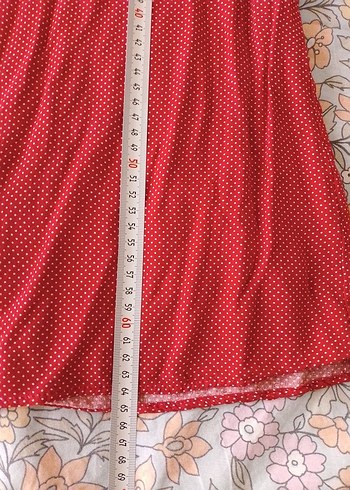 Kırmızı  puantiyeli Düğmeli Kadın Gömlek - Görsel 6