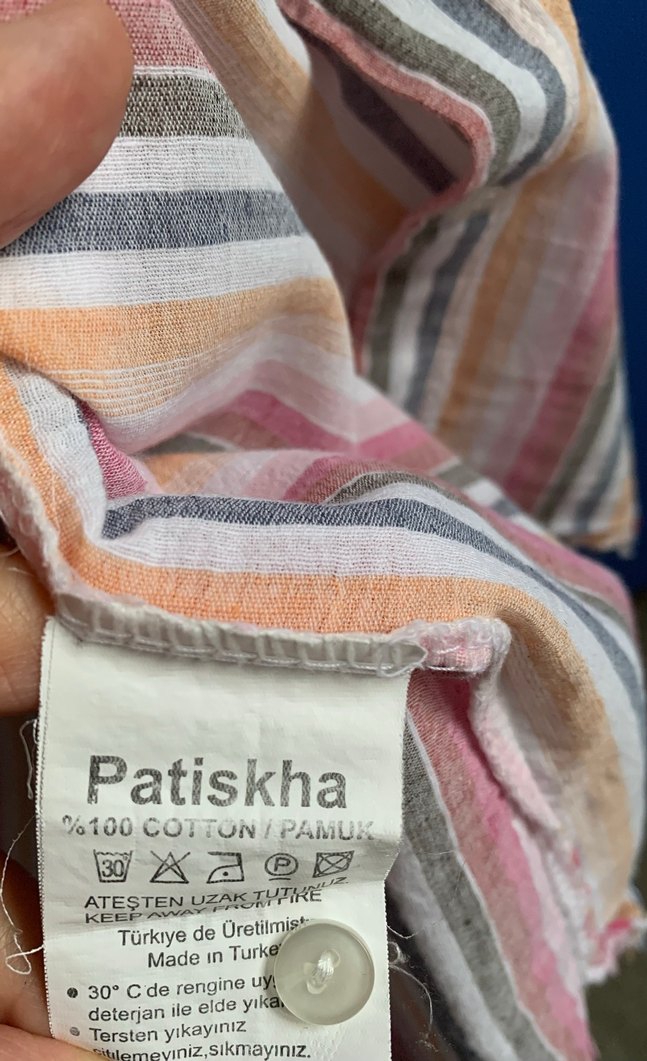 Düğmeli Çok Renkli Çizgili Kadın Gömlek - Görsel 4