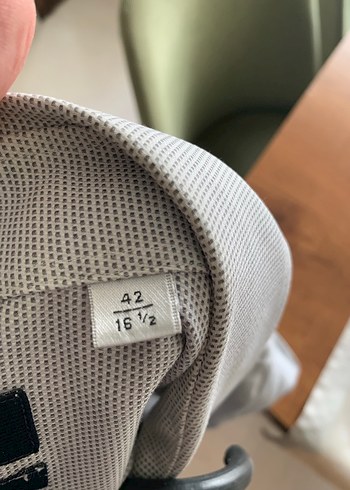 Gri Düğmeli Kısa Kollu Erkek Gömlek - Görsel 6