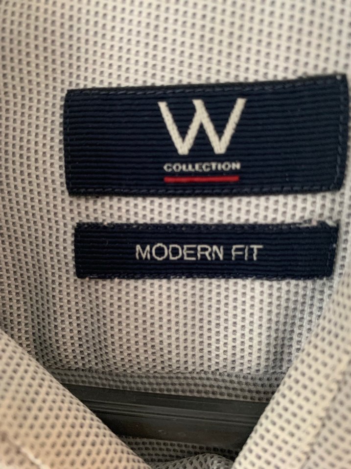 Gri Düğmeli Kısa Kollu Erkek Gömlek - Görsel 3