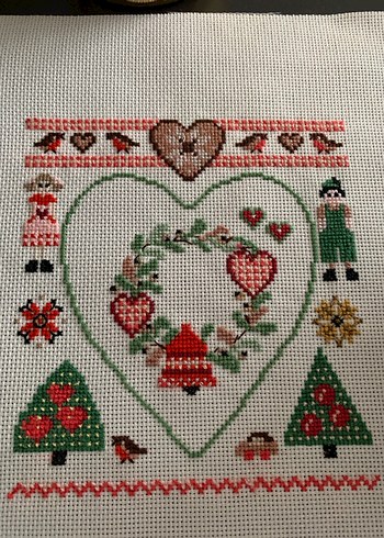 Yeni yıl hediyesi düşünenlere
Kanaviçe işlemeli pano - Görsel 2