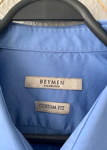 Düğmeli Mavi Erkek Ofis Gömleği - Görsel 3