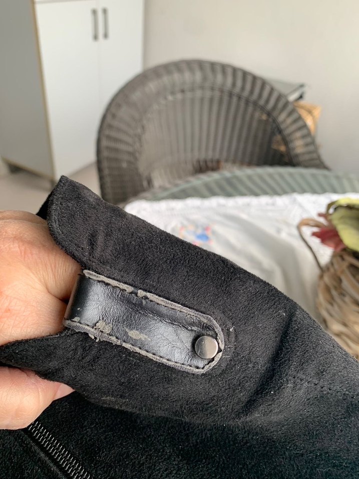 Siyah Süet Tokalı uzun Kadın Çizme - Görsel 5