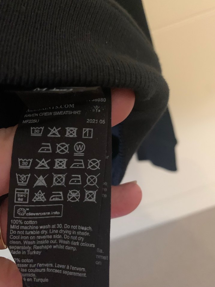 AllSaints Erkek siyah orijinal Sweatshirt - Görsel 4