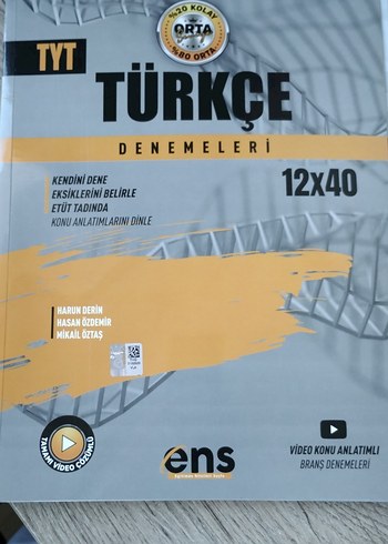 TYT Türkçe Denemeleri 12x40 Video Anlatımlı