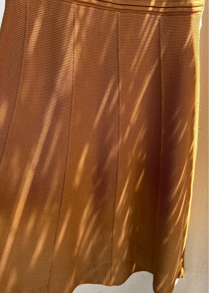 TABA RENK TRİKO ELBİSE MİLLA S BEDEN - Görsel 5